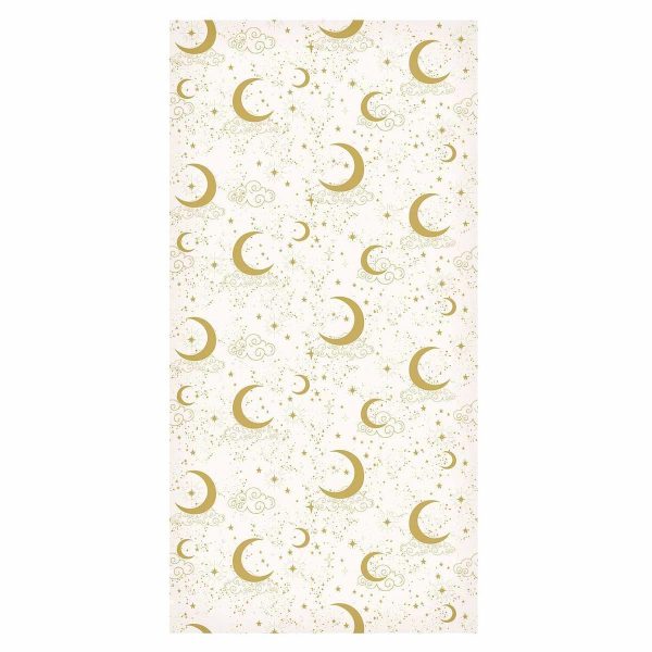 Tapisserie murale - Moonlit Nights - Delicate Moons and Clouds in a Warm Tone