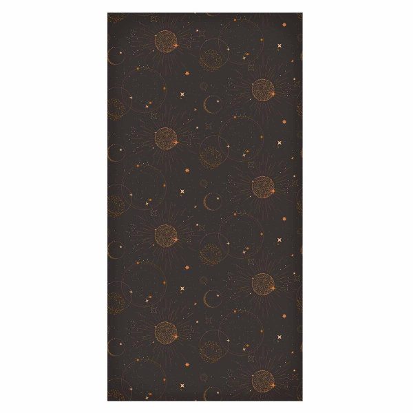 Tapisserie murale - Night Sky - Artistic Composition of Suns and Planets on a Black Background