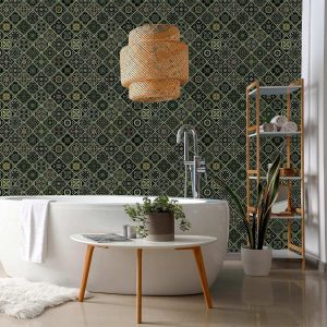 Tapisserie murale - Olive Mosaic