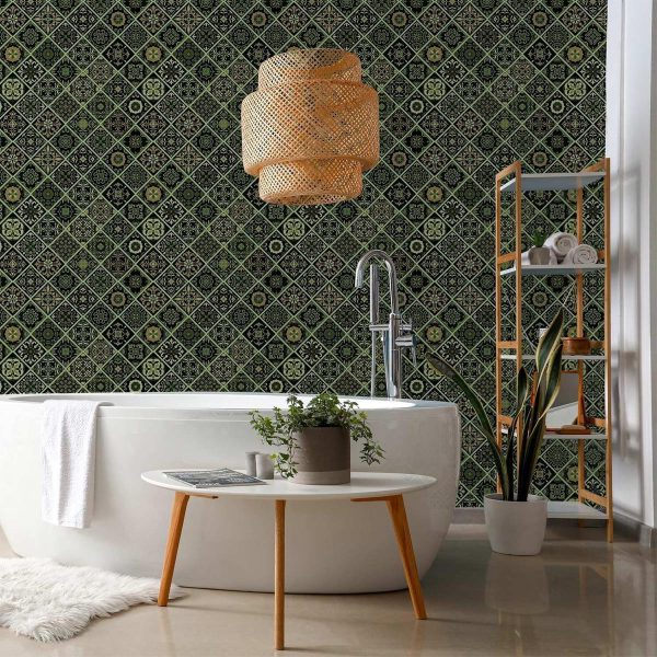 Tapisserie murale - Olive Mosaic