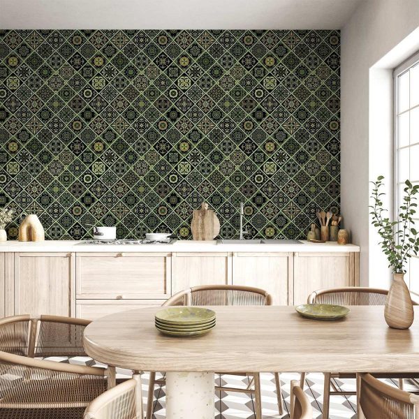 Tapisserie murale - Olive Mosaic