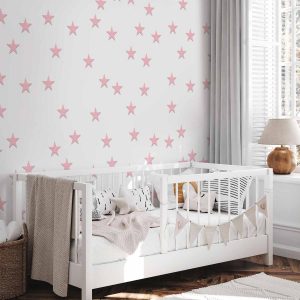 Tapisserie murale - Pink Stars