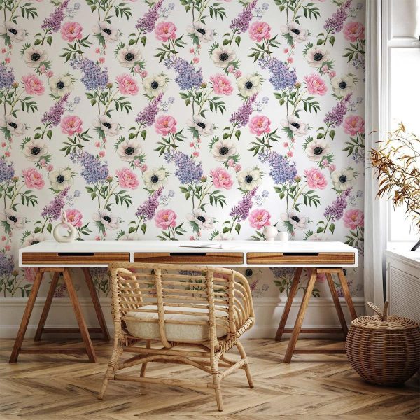 Tapisserie murale - Roses and Lilacs