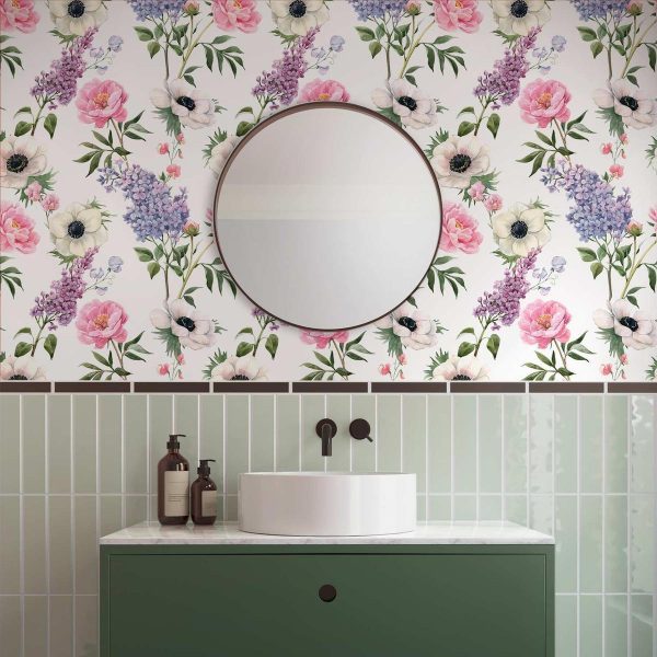 Tapisserie murale - Roses and Lilacs