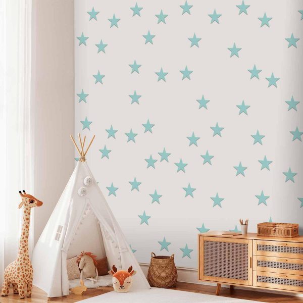 Tapisserie murale - Stars - Aquamarine