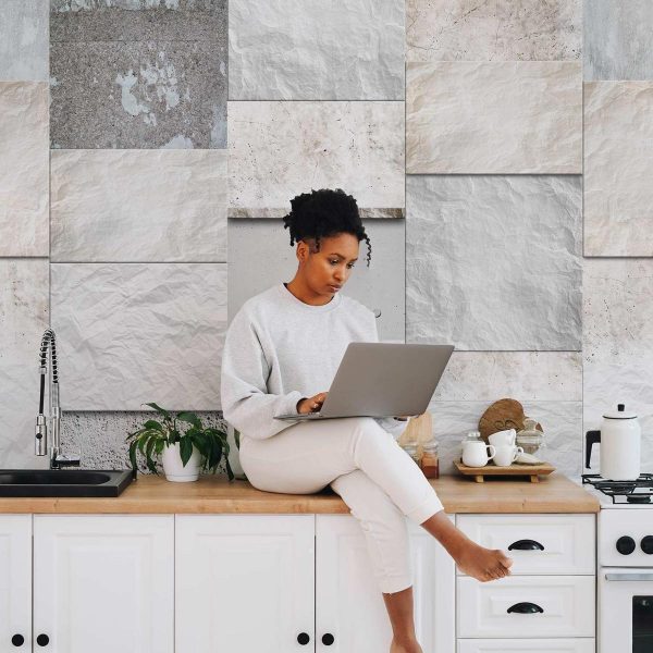 Tapisserie murale - Stone triptych