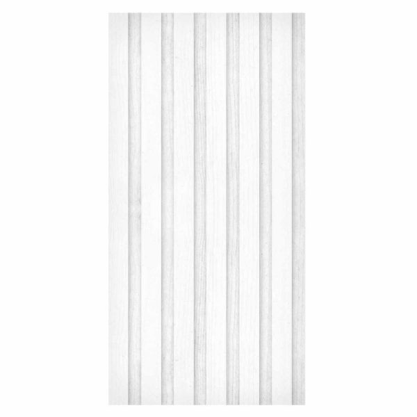 Tapisserie murale - Wooden Texture - Symmetrical vertical lines on a white background