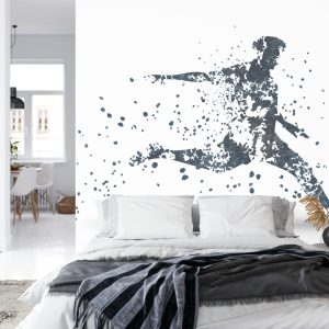 Papier Peint Joueur De Football Dans Les Tons De Gris – Image 8