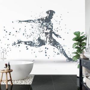 Papier Peint Joueur De Football Dans Les Tons De Gris – Image 5