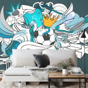 Papier Peint Football Graffiti – Image 3
