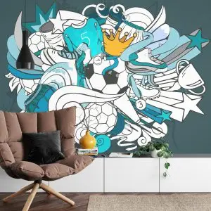 Papier Peint Football Graffiti – Image 4