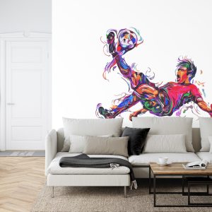 Papier Peint Joueur De Football Coloré Comme Peint – Image 6