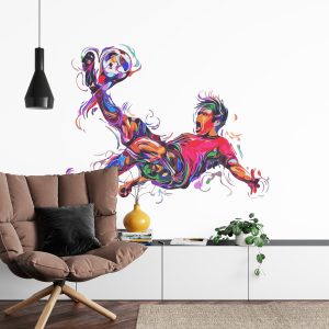 Papier Peint Joueur De Football Coloré Comme Peint – Image 4