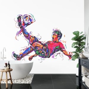 Papier Peint Joueur De Football Coloré Comme Peint – Image 5