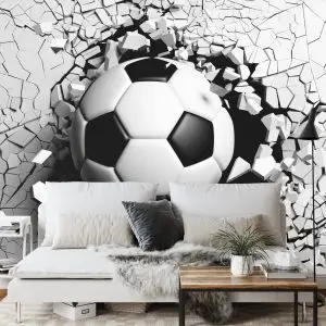 Papier Peint Football - Effet 3D – Image 3