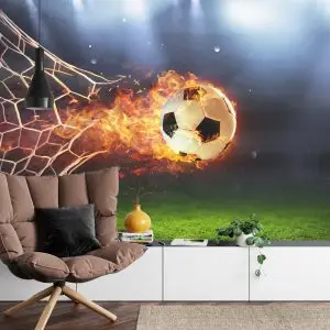 Papier Peint Football En Flammes – Image 4