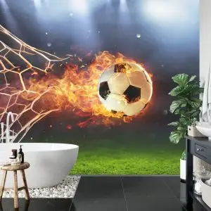 Papier Peint Football En Flammes – Image 5