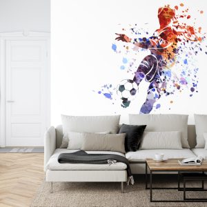 Papier Peint Joueur De Football Coloré Comme Peint – Image 6