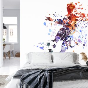 Papier Peint Joueur De Football Coloré Comme Peint – Image 8