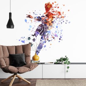 Papier Peint Joueur De Football Coloré Comme Peint – Image 4