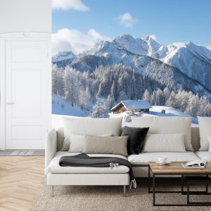 Papier Peint L'hiver Dans Les Montagnes – Image 6
