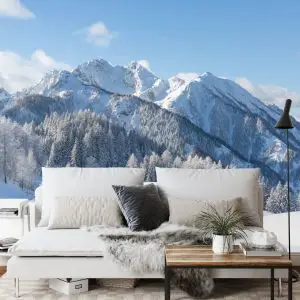 Papier Peint L'hiver Dans Les Montagnes – Image 3