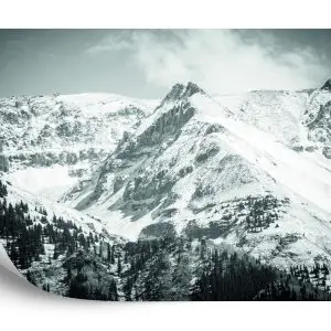 Papier Peint L'hiver Dans Les Montagnes – Image 2