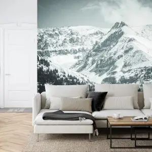 Papier Peint L'hiver Dans Les Montagnes – Image 6