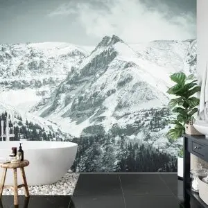Papier Peint L'hiver Dans Les Montagnes – Image 5