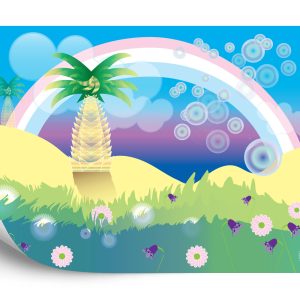 Papier Peint Pour Les Enfants - Arc-En-Ciel – Image 2