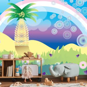 Papier Peint Pour Les Enfants - Arc-En-Ciel – Image 5