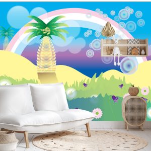 Papier Peint Pour Les Enfants - Arc-En-Ciel – Image 4