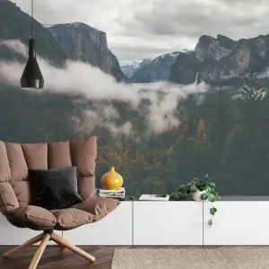 Papier Peint Forêt Dans Le Brouillard – Image 4