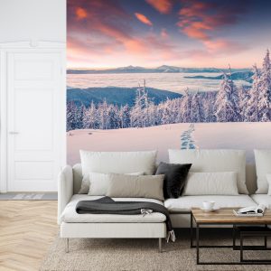 Papier Peint L'hiver Dans Les Montagnes – Image 6