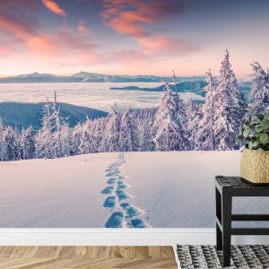 Papier Peint L'hiver Dans Les Montagnes – Image 7