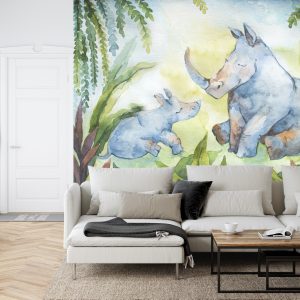 Papier Peint Rhinocéros Pour Les Enfants – Image 6