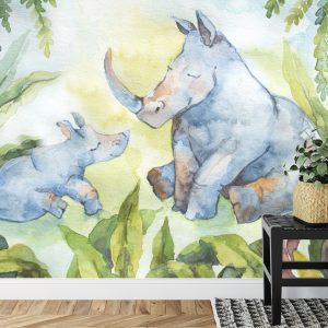 Papier Peint Rhinocéros Pour Les Enfants – Image 7