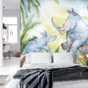 Papier Peint Rhinocéros Pour Les Enfants – Image 8