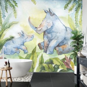 Papier Peint Rhinocéros Pour Les Enfants – Image 5