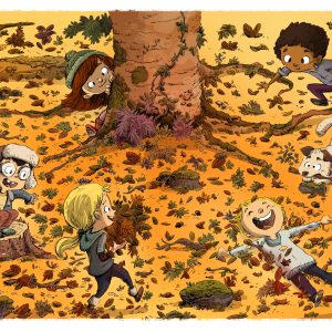 Papier Peint Pour Les Enfants - Fun In The Forest – Image 1