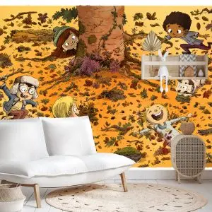 Papier Peint Pour Les Enfants - Fun In The Forest – Image 4