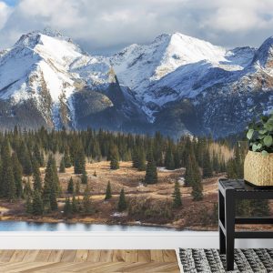 Papier Peint L'hiver Dans Les Montagnes – Image 7