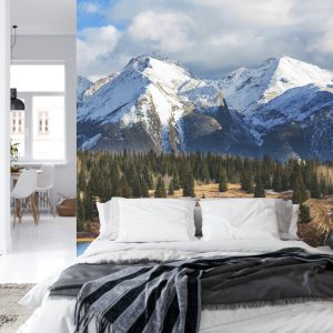 Papier Peint L'hiver Dans Les Montagnes – Image 8