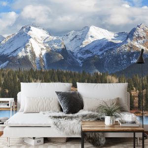 Papier Peint L'hiver Dans Les Montagnes – Image 3