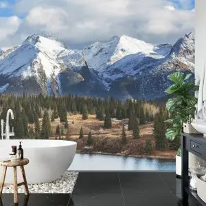 Papier Peint L'hiver Dans Les Montagnes – Image 5