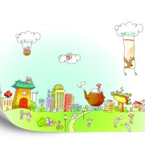 Papier Peint Pour Les Enfants - La Ville – Image 2