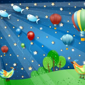 Papier Peint Pour Les Enfants - Nuit Magique – Image 1