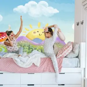 Papier Peint Pour Les Enfants - Paysage Ensoleillé – Image 7