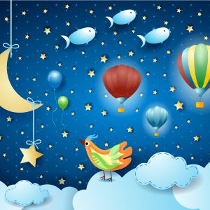 Papier Peint Pour Les Enfants - Nuit Magique – Image 1