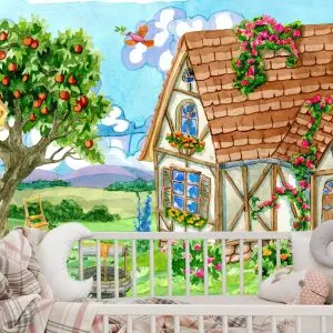 Papier Peint Pour Les Enfants - Maison Rurale – Image 6